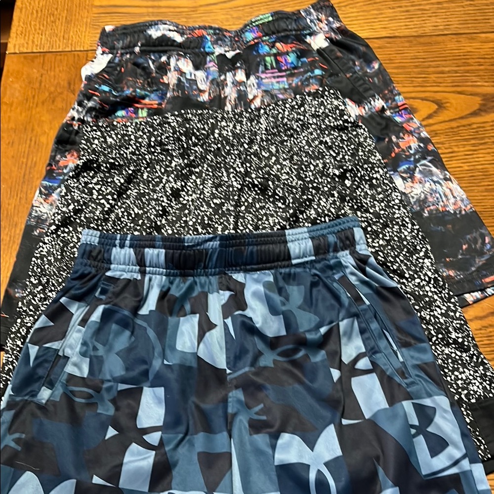 Under Armour Blue and Black Athletic Shorts